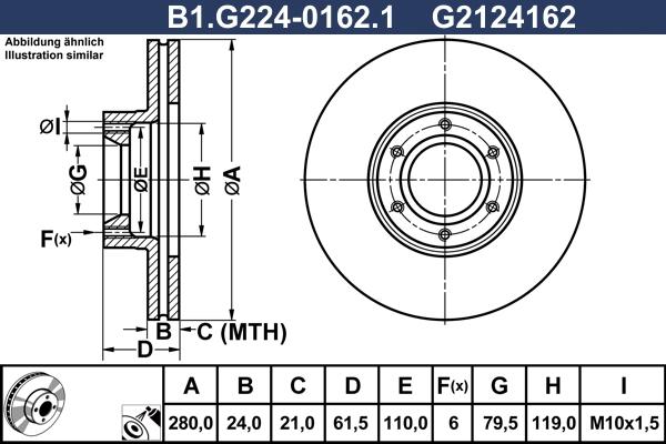 Galfer B1.G224-0162.1 - Disque de frein cwaw.fr