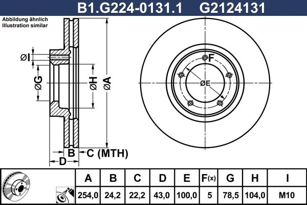 Galfer B1.G224-0131.1 - Disque de frein cwaw.fr