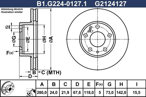 Galfer B1.G224-0127.1 - Disque de frein cwaw.fr