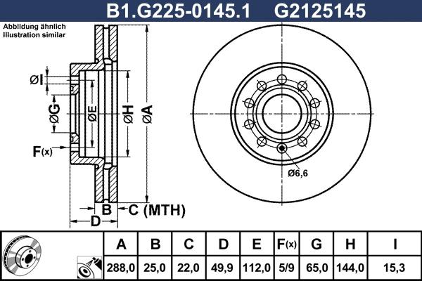 Galfer B1.G225-0145.1 - Disque de frein cwaw.fr