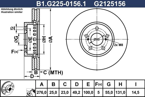 Galfer B1.G225-0156.1 - Disque de frein cwaw.fr