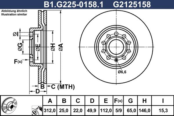 Galfer B1.G225-0158.1 - Disque de frein cwaw.fr