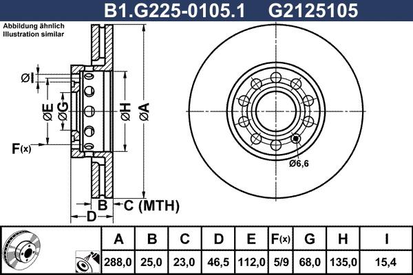 Galfer B1.G225-0105.1 - Disque de frein cwaw.fr