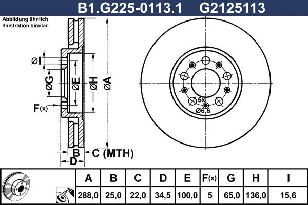 Galfer B1.G225-0113.1 - Disque de frein cwaw.fr