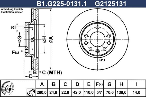 Galfer B1.G225-0131.1 - Disque de frein cwaw.fr