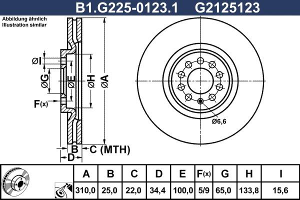 Galfer B1.G225-0123.1 - Disque de frein cwaw.fr