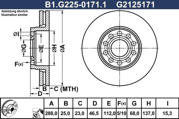 Galfer B1.G225-0171.1 - Disque de frein cwaw.fr