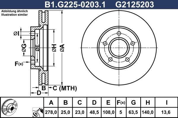 Galfer B1.G225-0203.1 - Disque de frein cwaw.fr