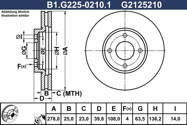 Galfer B1.G225-0210.1 - Disque de frein cwaw.fr