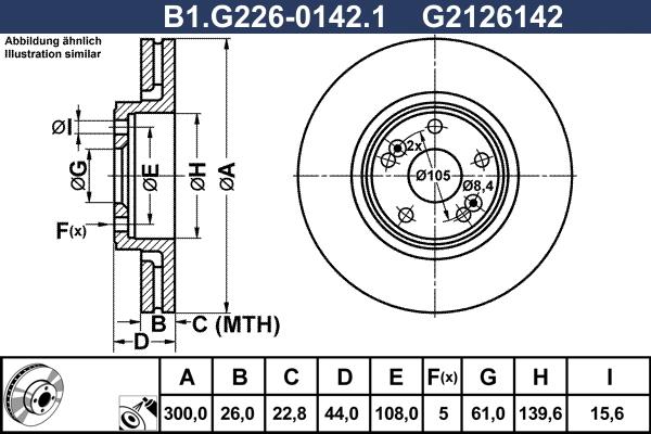 Galfer B1.G226-0142.1 - Disque de frein cwaw.fr