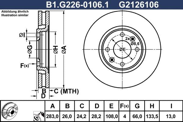 Galfer B1.G226-0106.1 - Disque de frein cwaw.fr