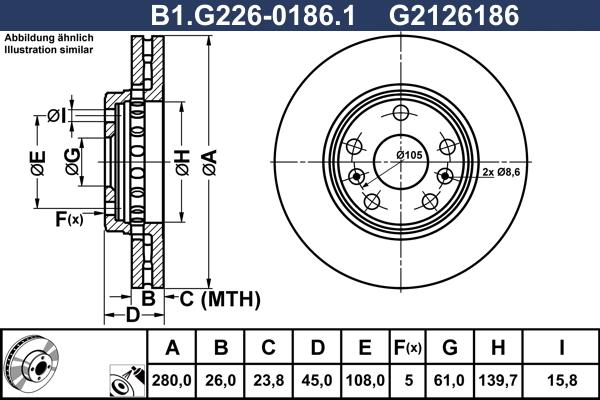 Galfer B1.G226-0186.1 - Disque de frein cwaw.fr