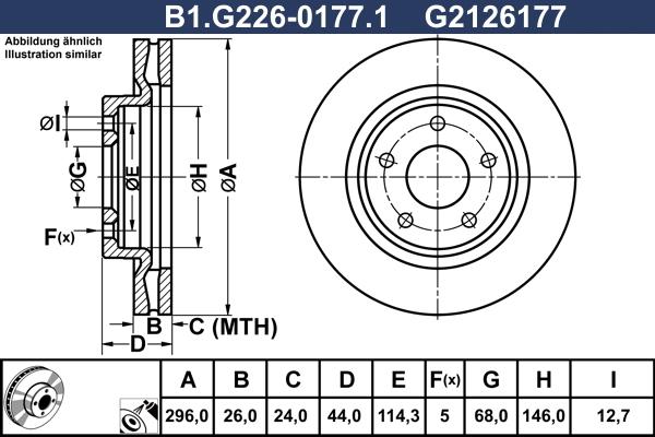 Galfer B1.G226-0177.1 - Disque de frein cwaw.fr