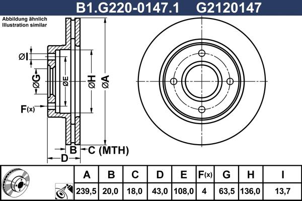 Galfer B1.G220-0147.1 - Disque de frein cwaw.fr