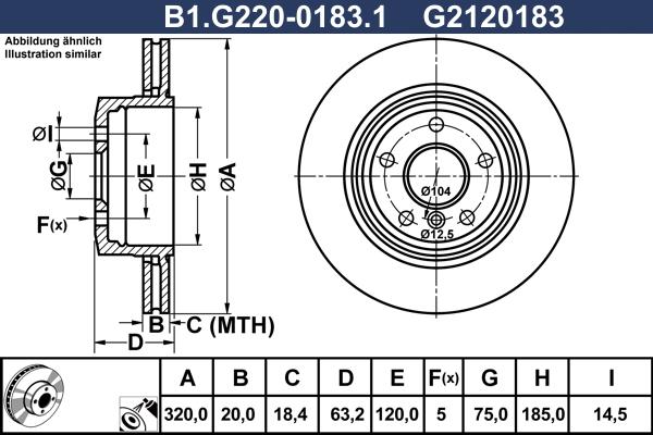 Galfer B1.G220-0183.1 - Disque de frein cwaw.fr