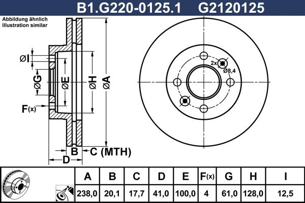 Galfer B1.G220-0125.1 - Disque de frein cwaw.fr