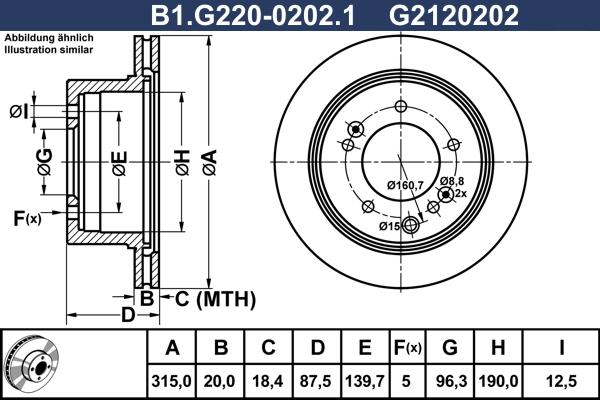 Galfer B1.G220-0202.1 - Disque de frein cwaw.fr