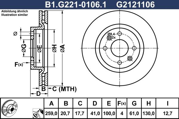 Galfer B1.G221-0106.1 - Disque de frein cwaw.fr