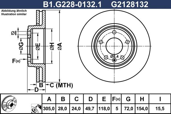 Galfer B1.G228-0132.1 - Disque de frein cwaw.fr