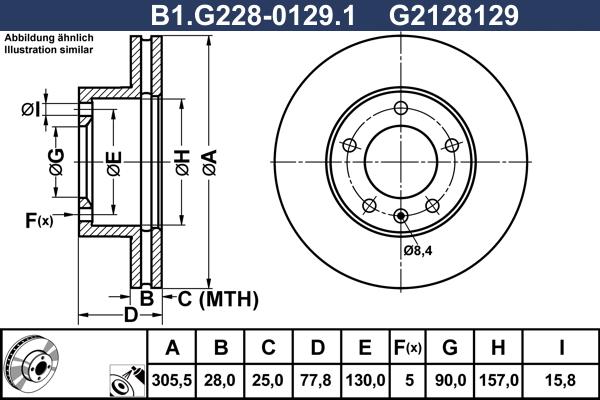 Galfer B1.G228-0129.1 - Disque de frein cwaw.fr