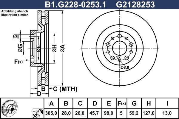 Galfer B1.G228-0253.1 - Disque de frein cwaw.fr