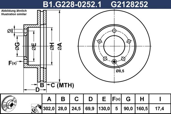 Galfer B1.G228-0252.1 - Disque de frein cwaw.fr