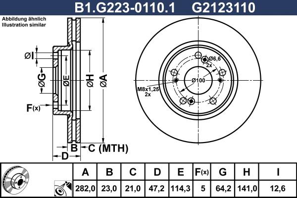 Galfer B1.G223-0110.1 - Disque de frein cwaw.fr