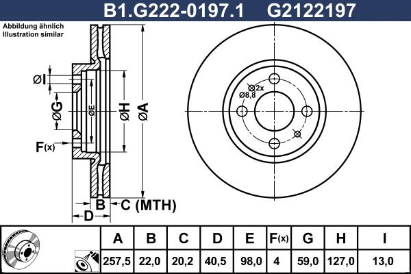 Galfer B1.G222-0197.1 - Disque de frein cwaw.fr