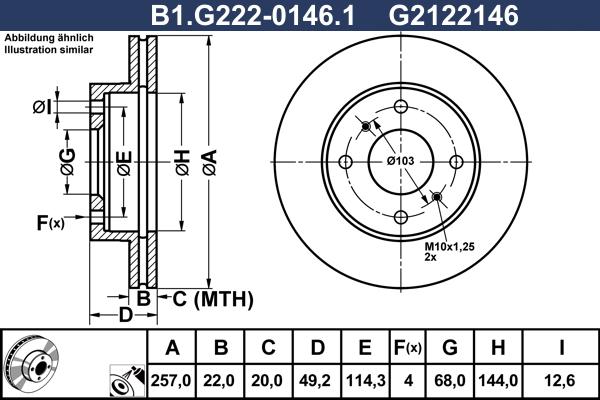 Galfer B1.G222-0146.1 - Disque de frein cwaw.fr