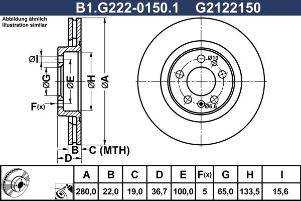 Galfer B1.G222-0150.1 - Disque de frein cwaw.fr