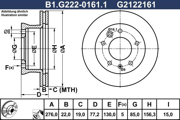 Galfer B1.G222-0161.1 - Disque de frein cwaw.fr