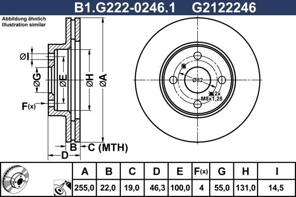 Galfer B1.G222-0246.1 - Disque de frein cwaw.fr