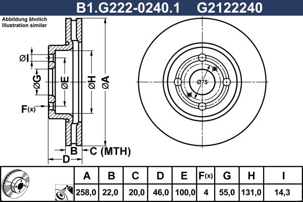 Galfer B1.G222-0240.1 - Disque de frein cwaw.fr