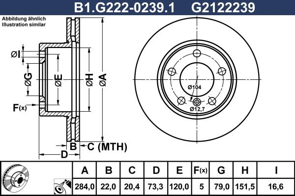 Galfer B1.G222-0239.1 - Disque de frein cwaw.fr