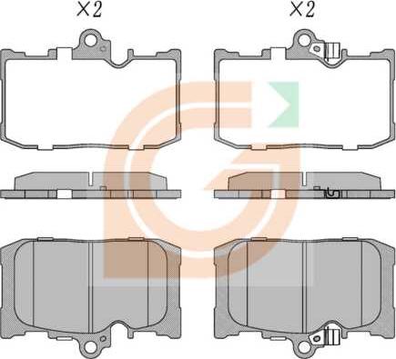 GAMA GA10465 - Kit de plaquettes de frein, frein à disque cwaw.fr