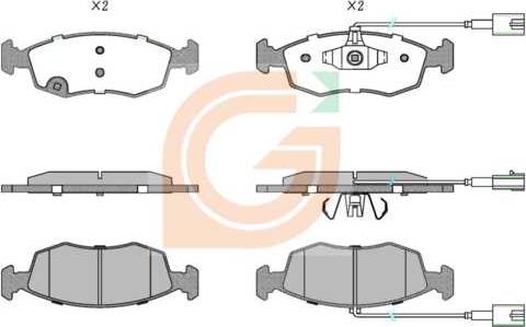 GAMA GA10409 - Kit de plaquettes de frein, frein à disque cwaw.fr