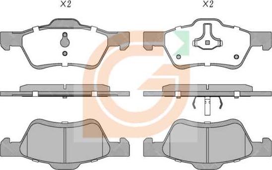 GAMA GA10517 - Kit de plaquettes de frein, frein à disque cwaw.fr