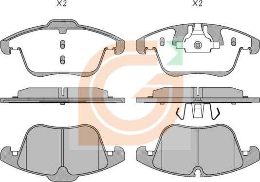 GAMA GA10602 - Kit de plaquettes de frein, frein à disque cwaw.fr