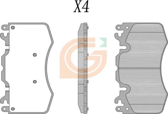 GAMA GA10618 - Kit de plaquettes de frein, frein à disque cwaw.fr