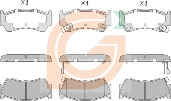 GAMA GA10639 - Kit de plaquettes de frein, frein à disque cwaw.fr