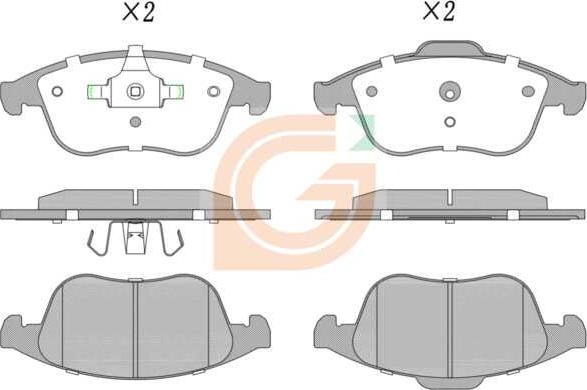 GAMA GA10635 - Kit de plaquettes de frein, frein à disque cwaw.fr