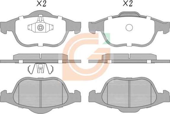 GAMA GA10630 - Kit de plaquettes de frein, frein à disque cwaw.fr