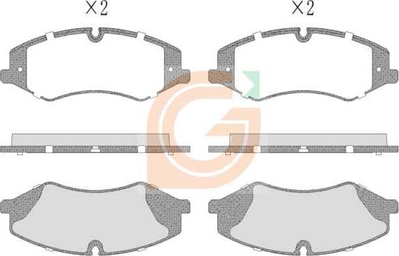 GAMA GA10625 - Kit de plaquettes de frein, frein à disque cwaw.fr