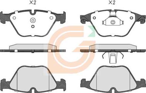 GAMA GA10142 - Kit de plaquettes de frein, frein à disque cwaw.fr