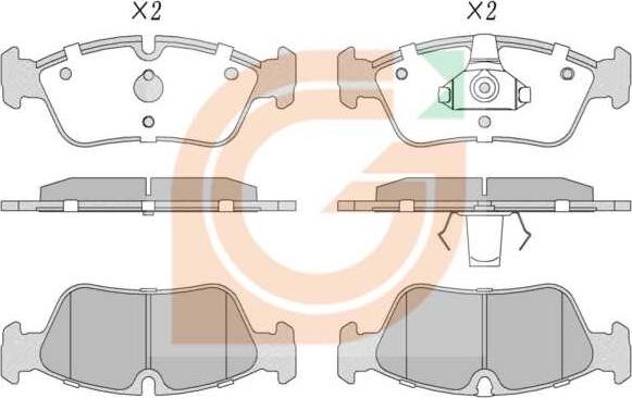 GAMA GA10154 - Kit de plaquettes de frein, frein à disque cwaw.fr