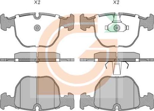 GAMA GA10157 - Kit de plaquettes de frein, frein à disque cwaw.fr