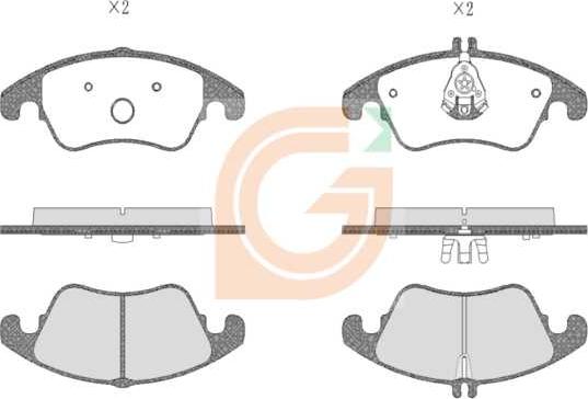 GAMA GA10114 - Kit de plaquettes de frein, frein à disque cwaw.fr