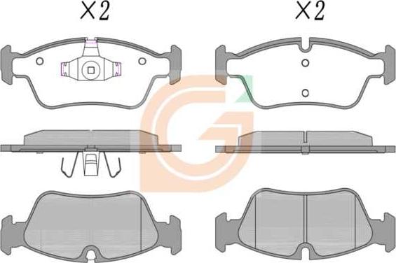 GAMA GA10135 - Kit de plaquettes de frein, frein à disque cwaw.fr