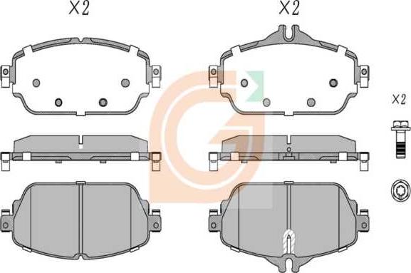 GAMA GA10179 - Kit de plaquettes de frein, frein à disque cwaw.fr