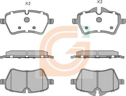 GAMA GA10171 - Kit de plaquettes de frein, frein à disque cwaw.fr